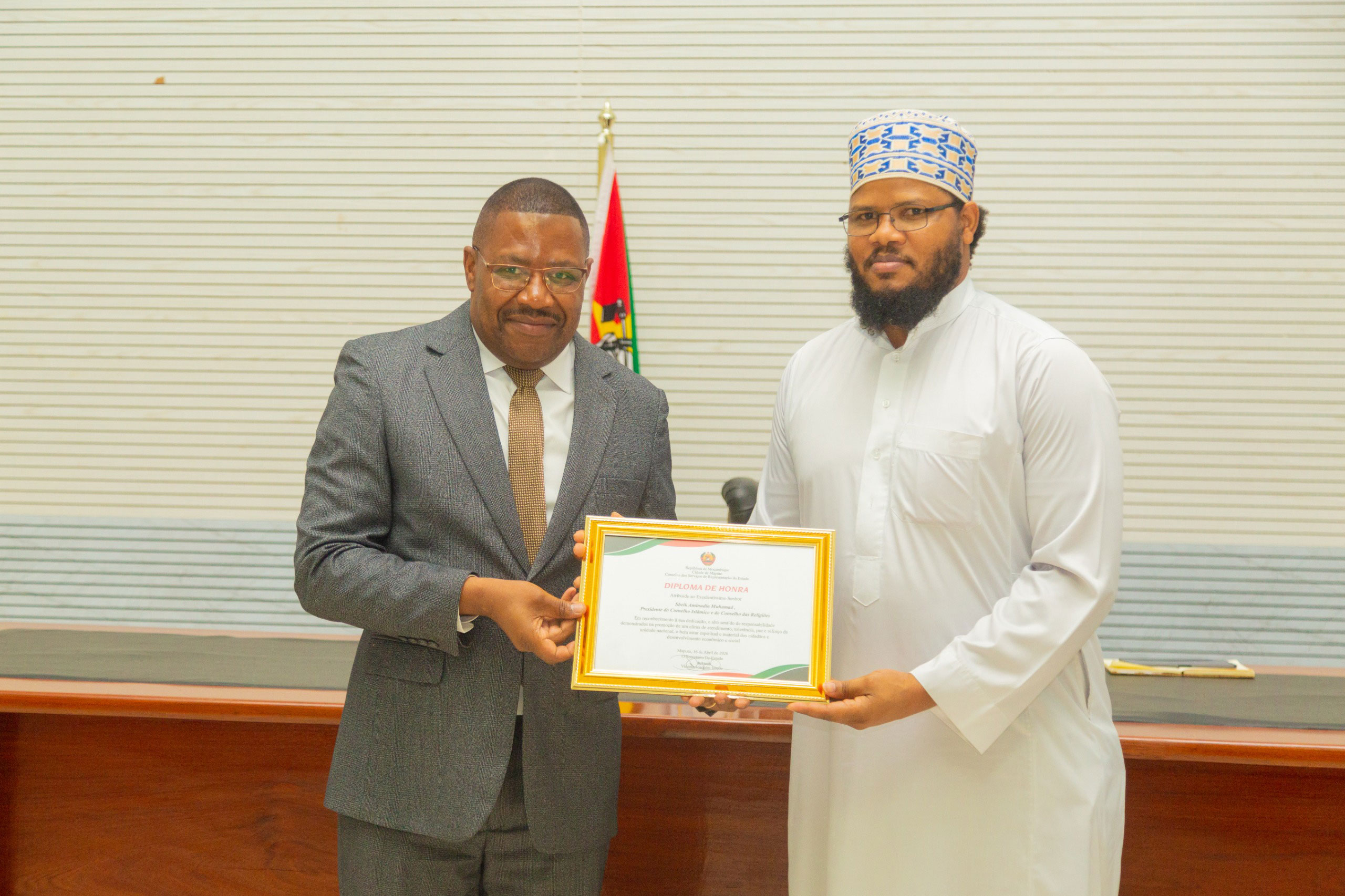 Sheikh Aminuddin Mohammad reconhecido pelo seu contributo à Unidade Nacional e à Paz em Maputo