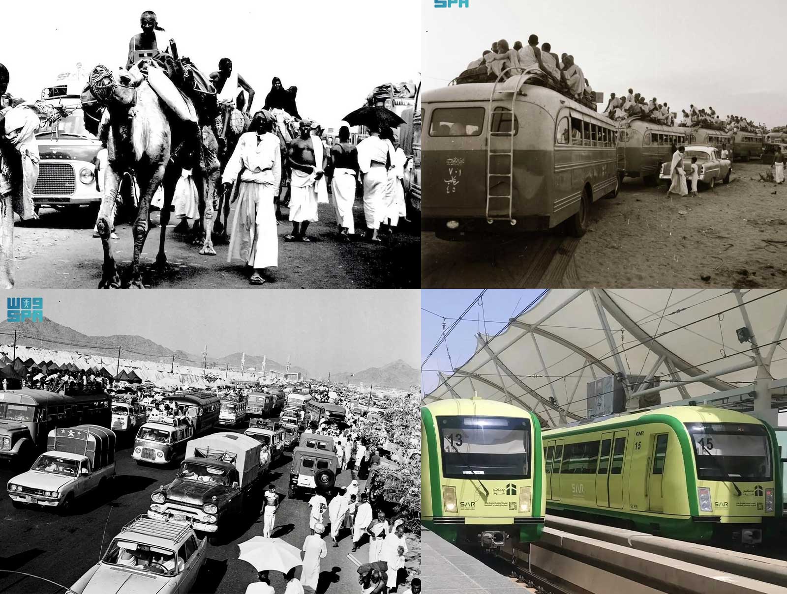De caravanas a comboios de alta velocidade: a evolução tecnológica dos sistemas de transporte no Hajj