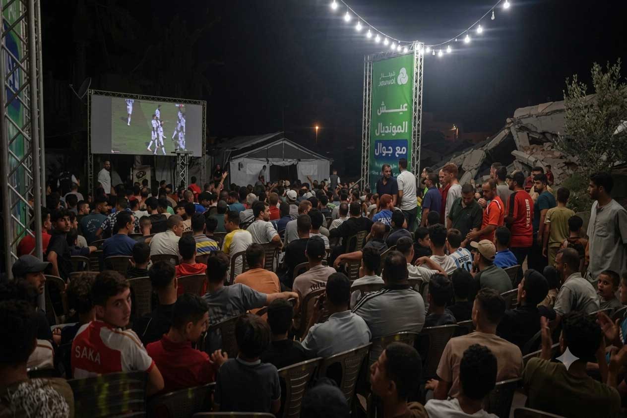 Palestinos na Faixa de Gaza celebram título mundial da Espanha em sinal de gratidão pelo apoio face aos ataques de Israel