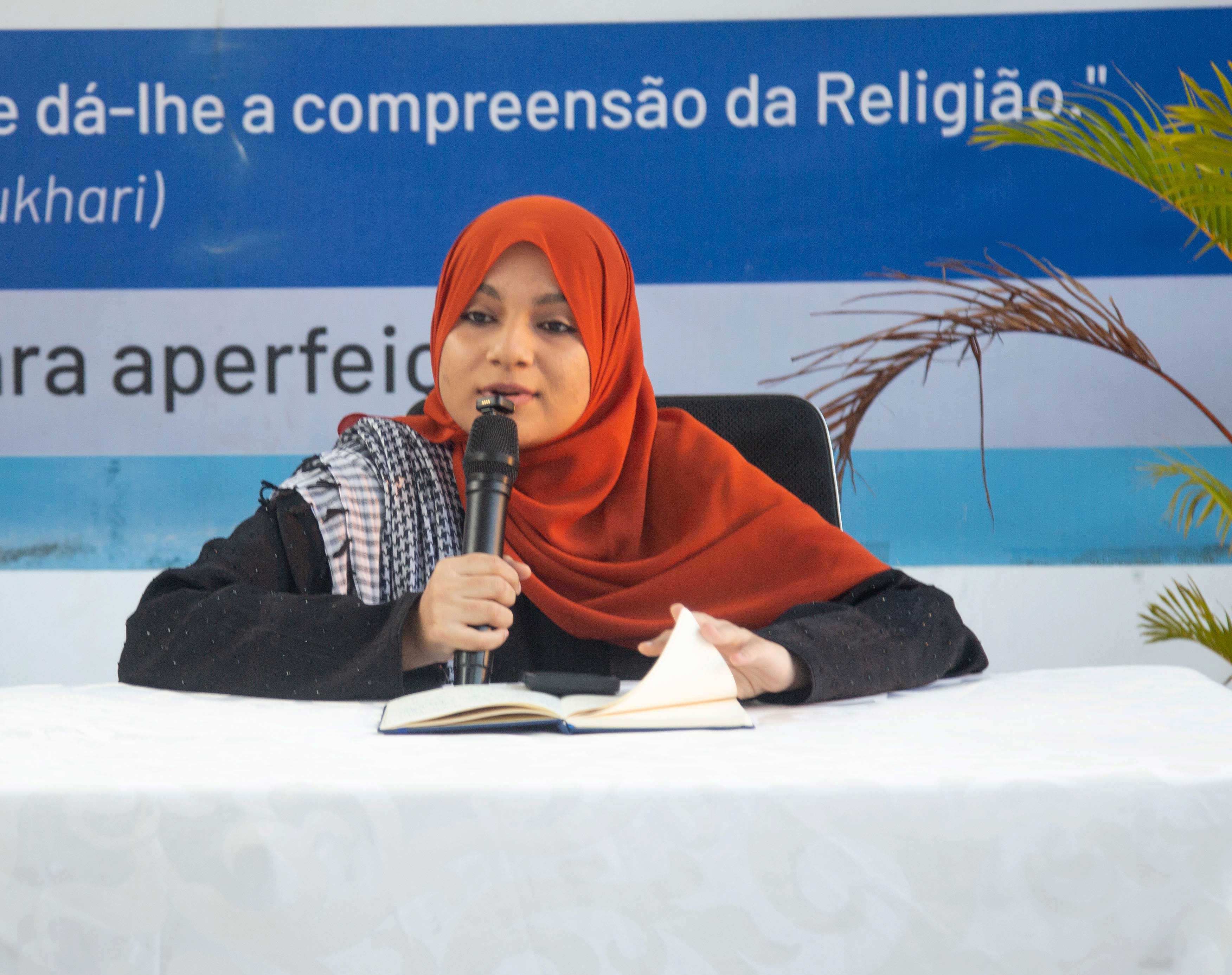 Muallimah Nabila Sau apela à firmeza no sualat e à consciência humanitária pela causa da Palestina